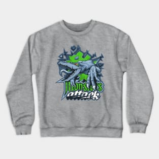 Lizard monster attack Crewneck Sweatshirt